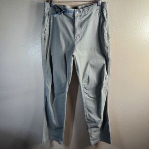 Blurr Womens |L| Olive Green Camping Utility Workwear Canvas Straight Leg Pants